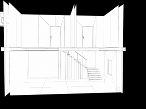 Lowpoly Old House With interior 3Dモデル