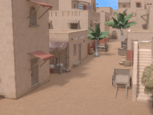 Lowpoly Ancient Desert Village 3D Model
