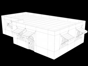 Lowpoly Ancient Desert Village 3D Model