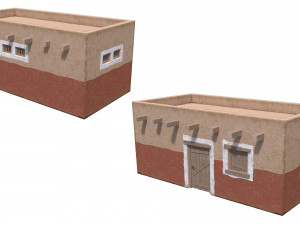 Lowpoly Ancient Desert Village Modelo 3D