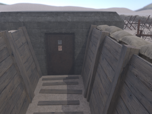 Lowpoly Modular War Trenches Kit Modelo 3D