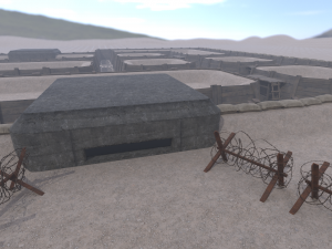 Lowpoly Modular War Trenches Kit Modelo 3D