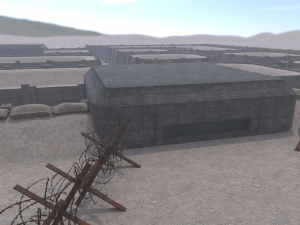 Lowpoly Modular War Trenches Kit Modelo 3D