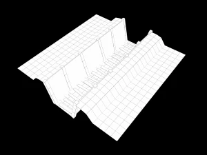 Kit di trincee di guerra modulari Lowpoly Modello 3D