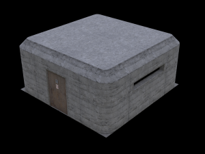 Lowpoly Modular War Trenches Kit Modelo 3D
