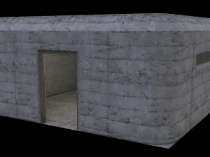 Kit di trincee di guerra modulari Lowpoly Modello 3D