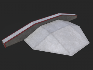 Lowpoly Skatepark Modules 3D Model
