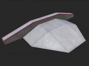 Lowpoly Skatepark Modules 3D Model