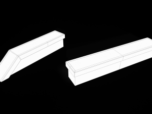 Lowpoly Skatepark Modules 3D Model
