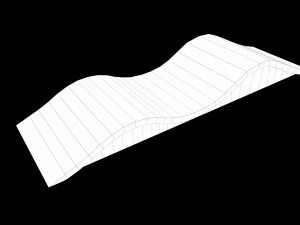 Lowpoly Skatepark Modules 3D Model