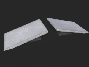 Lowpoly Skatepark Modules 3D Model