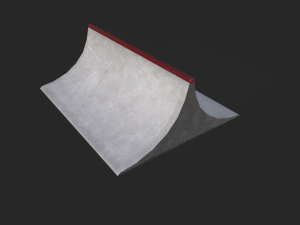 Lowpoly Skatepark Modules 3D Model