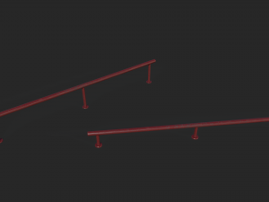 Lowpoly Skatepark Modules 3D Model