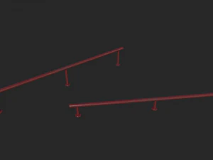 Lowpoly Skatepark Modules 3D Model