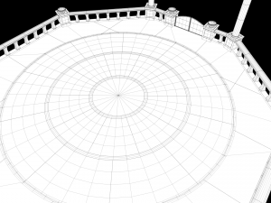 Lowpoly Ancient Arena 3D Model