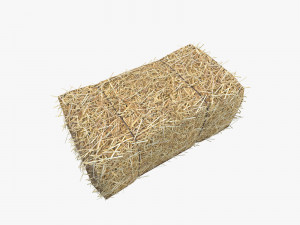 Low Poly Hay bale with LOD 3D Модель