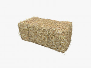 Low Poly Hay bale with LOD 3D Модель