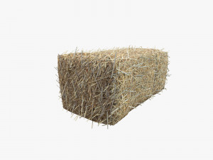 Low Poly Hay bale with LOD 3D Модель