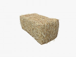 Low Poly Hay bale with LOD 3D Модель