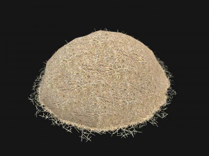 Lowpoly Hay Pile with LOD 3D Model