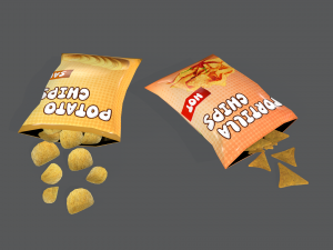 LowpolyChipsPack 3D Model