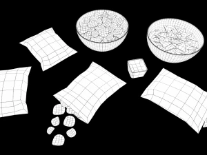 LowpolyChipsPack 3D Model