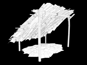 Lowpoly Castaway Shelter 3D 模型