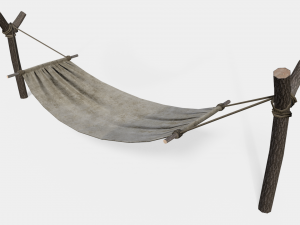 Lowpoly Hammock Model 3D