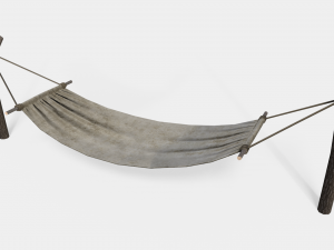 Lowpoly Hammock 3D मॉडल