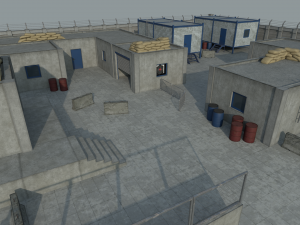 Lowpoly FPS Modular Map Kit 3D Model