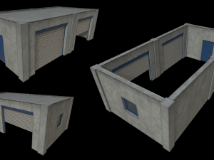Lowpoly FPS Modular Map Kit 3D Model