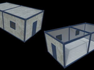 Lowpoly FPS Modular Map Kit 3D Model