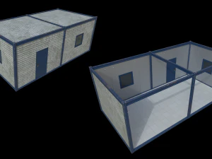 Lowpoly FPS Modular Map Kit 3D Model