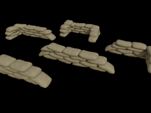 Lowpoly FPS Modular Map Kit 3D Model