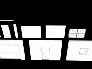 Lowpoly FPS Modular Map Kit 3D Model