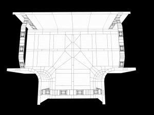 Lowpoly Scifi Modular Corridor V2 3D Model