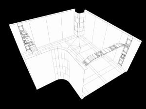 Lowpoly Scifi Modular Corridor V2 3D Model