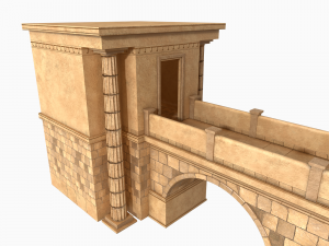 Lowpoly Ancient Temples Collection With Interior Model 3D