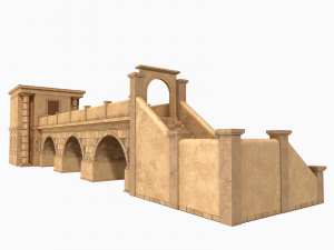 Lowpoly Ancient Temples Collection With Interior Model 3D