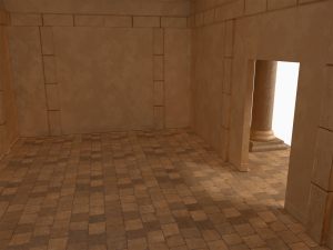 Lowpoly Ancient Temples Collection With Interior Model 3D