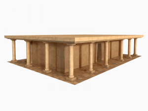 Lowpoly Ancient Temples Collection With Interior Model 3D