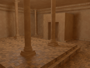 Lowpoly Ancient Temples Collection With Interior Model 3D
