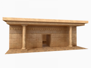 Lowpoly Ancient Temples Collection With Interior Model 3D