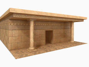 Lowpoly Ancient Temples Collection With Interior Model 3D