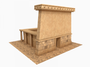 Lowpoly Ancient Temples Collection With Interior Model 3D