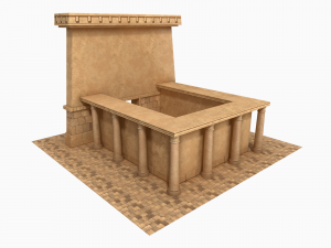 Lowpoly Ancient Temples Collection With Interior Model 3D