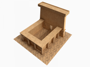 Lowpoly Ancient Temples Collection With Interior Model 3D