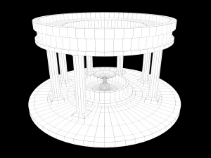 Lowpoly Ancient Temples Collection With Interior Model 3D