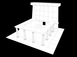 Lowpoly Ancient Temples Collection With Interior Model 3D