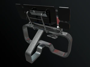 Lowpoly Scifi Control Room 3D Model